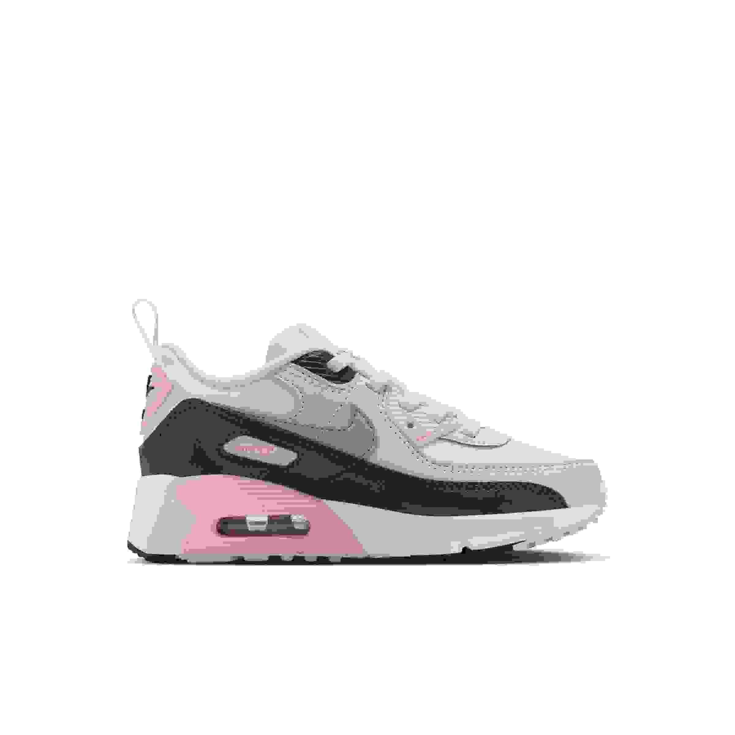 Nike Air Max 90 EasyOn Preschool Girls' "White/Pink Foam/Armory Navy/Wolf Grey" Shoe